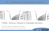 Aulas TSI32B - Estrutura, Pesquisa e Ordenação de Dados (TSI UTFPR-Toledo)