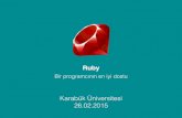 Ruby - Dünyanın En Güzel Programlama Dili