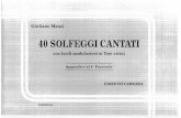 40 Solfeggi cantati (appendice al primo fascicolo) di G.Manzi