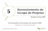 Gerenciamento de Escopo - 20 Questões Exame Simulado - Projetizado Training