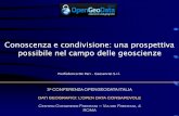Conoscenza e condivisione: una prospettiva possibile nel campo delle geoscienze - Pierfederico De Pari (Geoservizi) - Conferenza OpenGeoData Italia 2015