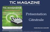 Présentation de TIC Magazine - Mise à jour au 01-2015