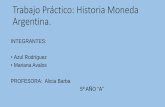 Historia de la moneda argentina. Rodriguez Azul y Mariana Avalos.