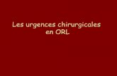Urgences chirurgicales en ORL