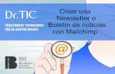 Como crear una newsletter con Mailchimp
