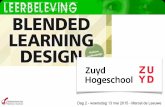 Blended Learning Design Zuyd Hogeschool -  dag 2
