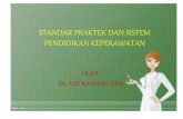 Standar praktek dan sistem pendidikan keperawatan (2nd meeting)