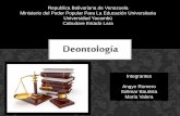 Deontología (códigos éticos)