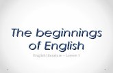 The beginnings of english lecture spring 2015ppt