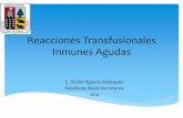 Reacciones Agudas Transfusionales