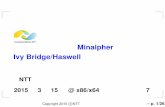 改ざん検知暗号Minalpherの設計とIvy Bridge/Haswellでの最適化
