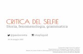 Critica del selfie. Storia, fenomenologia, grammatica.