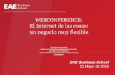 Webconference Internet de las cosas: un negocio muy flexible