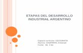 Etapas del desarrollo industrial argentino gasparini