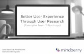 UXCamp Vienna 2015 Talk: Better User Experience Through User Research