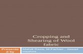 Cropping and shearing of wool fiber