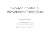 Newton contra el movimiento perpetuo