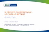 Presentazione Roma 3 - Il Credito Cooperativo e le piccole imprese