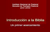 Introducción  biblia 1. Intro general