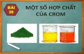 Một số hợp chất của crom