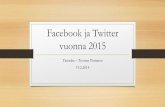 Facebook ja Twitter -koulutusdiat 19.2.2015