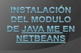 Instalación del modulo de Java ME en NetBeans
