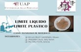 Esposicion limite liquido limite plastico