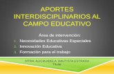 Aportes interdisciplinarios al campo educativoalma
