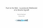 Push to the web -  Websocket et SignalR