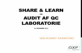 Audits af QC lab