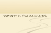 Snickers Dijital Kampanya Sunumu