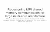Redesigning MPI shared memory communication for large multi-core architecture