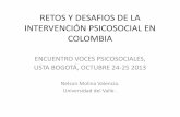Retos y desafios de la intervención psicosocial en Colombia