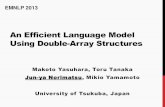 An Efficient Language Model Using Double-Array Structures