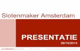Slotenmaker amsterdam presentatie