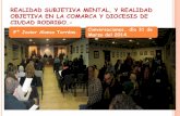 Realidad subjetiva mental y realidad objetiva en la diócesis de Ciudad Rodrigo. Javier Alonso Torrens