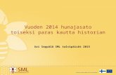 Vuoden 2014 hunajasato toiseksi paras kautta historian. Ari Seppälä.