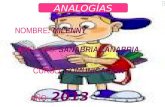 Analogias 2013....2
