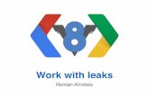 Work with V8 memory leaks