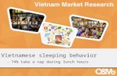 Vietnamese sleeping behavior