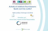 Achats et relations fournisseurs: Journée RSE Région PDL 9/04/2015