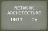 Network architecture - part-I