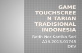 Game touchscreen tarian tradisional indonesia