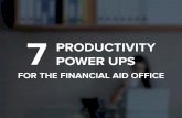 7 Productivity Power Ups for the Financial Aid Office