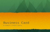 Business card by Dr.Segu Krishna Ramesh