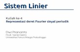 Kuliah 4 sistem linier: Representasi deret Fourier sinyal periodik