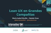 Isabel Murillo: Cómo implementar procesos de Lean UX e innovación en grandes compañías: el cambio organizacional.