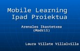 Mobile learning, Ipad Proiektua