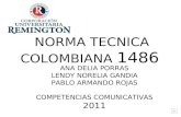 Norma tecnica colombiana 1486