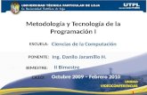 Metodologia de la Programación Bim II Estructuras de Datos